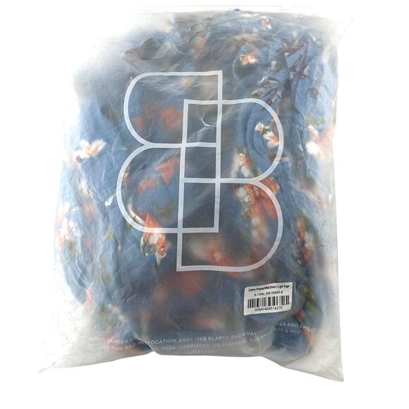 Baltic Born Blue Peach Floral Spell Boho Midi Dress Size S - Picture 4 of 13